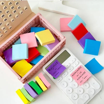 11pcs/Set Fluorescent Color Sticky Notes Posted It Note Pads Planner Stickers Notepad Memo Pad for School Office Supplies