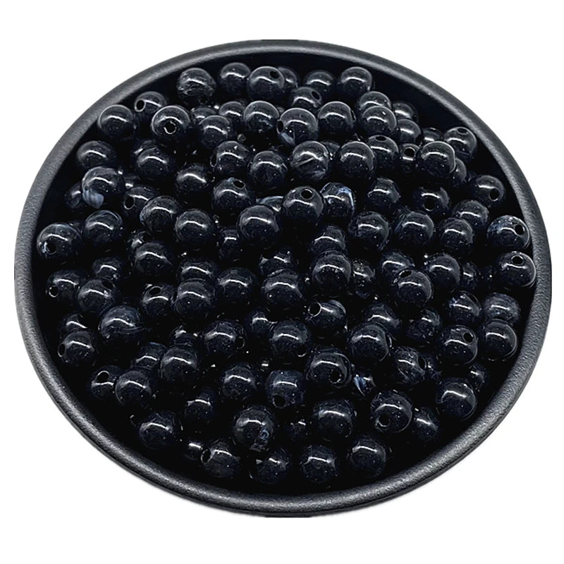6 8 10mm Acrylic Round Beads for Jewelry Makeing Bracelet Necklace DIY Accessory - 29 / 10mm 30pcs