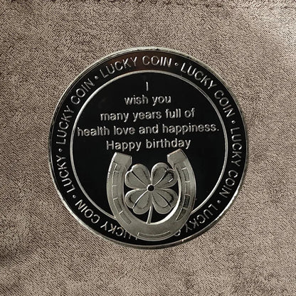 Collection Coin Lucky Happy Birthday Commemorative Coins Happy Birthday Gift Good Luck and Happiness Medal