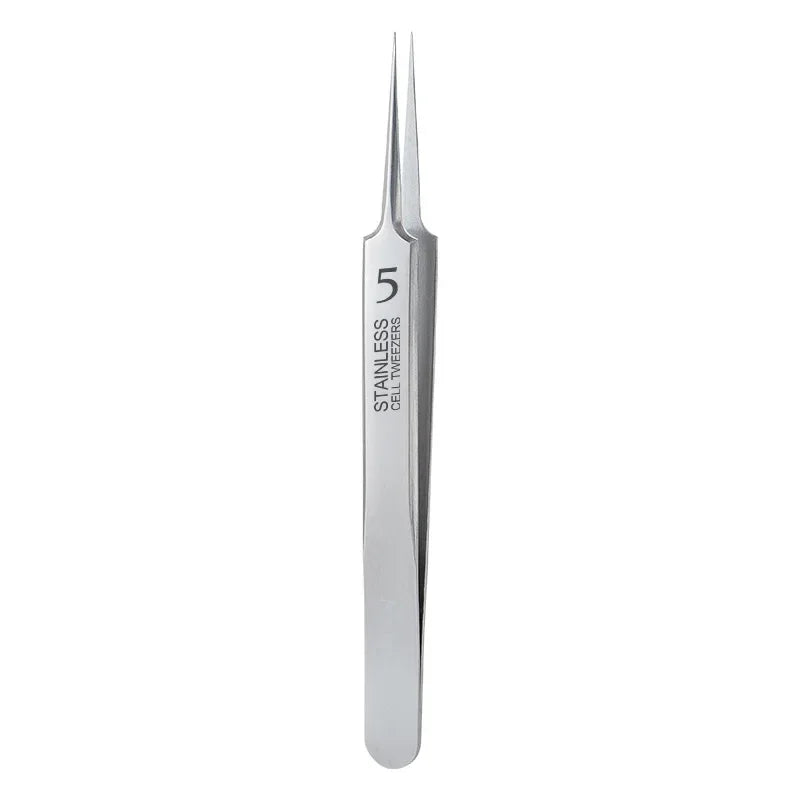 German Ultra-fine No. 5 Cell Pimples Blackhead Clip Tweezers Beauty Salon Special Scraping & Closing Artifact Acne Needle Too