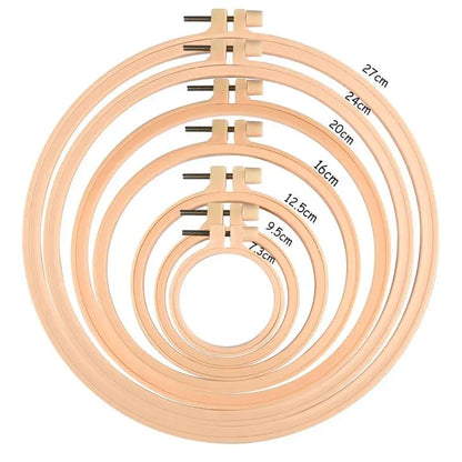 Embroidery Hoop Cross-Stitch Frame Hoop Circle Embroidery Shed DIY Handmade Craft Sewing Needwork Supplies Tools 7.3-27cm