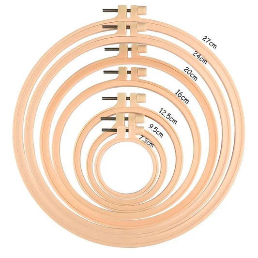 Embroidery Hoop Cross-Stitch Frame Hoop Circle Embroidery Shed DIY Handmade Craft Sewing Needwork Supplies Tools 7.3-27cm