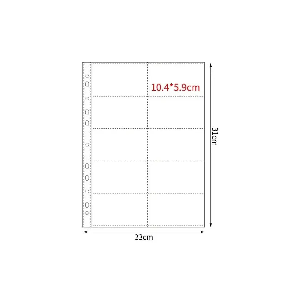 A4 Kpop Photocard Binder Sheets Multiple Pockets Sleeve PP Acid Free Photo Album Refill Pages Card Stamp Die Jewelry Storage 