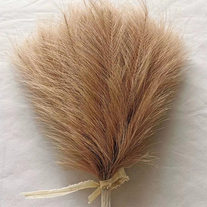 5/10/20PCS Fluffy Pampas Grass Boho Decor Artificial Flower Fake Plant Reed Simulated Party Wedding Home Decoration 42CM - YZ