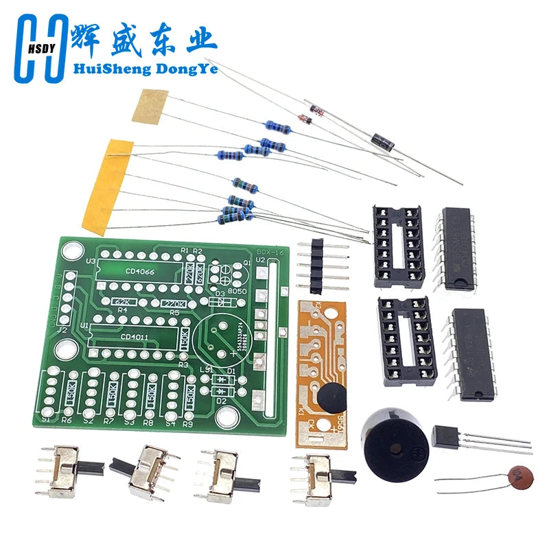 16 Music Sound Box BOX-16 Board 16-Tone Electronic Module DIY Kit Parts Components Soldering Practice Learning Kits for Ardui
