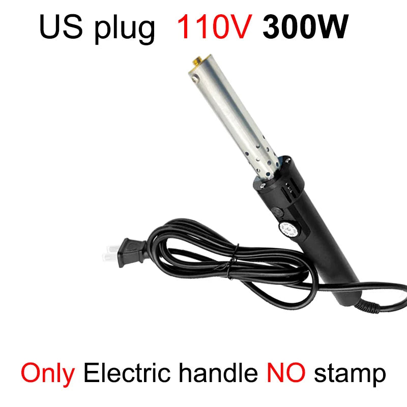 Custom Electric Branding Iron Temperature-Controlle Stamping Heater Wood Handcraft Leather Cake Food Adjustable Temperature I