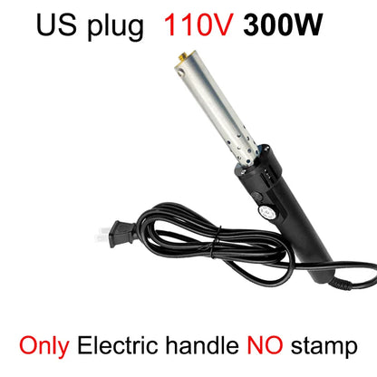 Custom Electric Branding Iron Temperature-Controlle Stamping Heater Wood Handcraft Leather Cake Food Adjustable Temperature I
