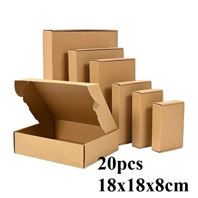 20/10PCS Corrugated Box Mailers,Brown Cardboard Shipping Box Corrugated Box Mailer Shipping Box Kraft Paper Packaging Box - 2
