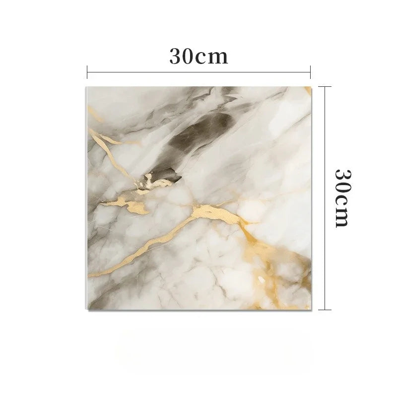 10-50PCS Imitation Marble 3D Ceramic Tile Wall Renovation Decoration Sticker Waterproof Self-adhesive Homeelf-adhesive Wallpa