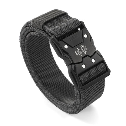 Men's Belt Outdoor Hunting Tactics Belt Multi functional Buckle Nylon Belt Marine Corps Canvas Belt
