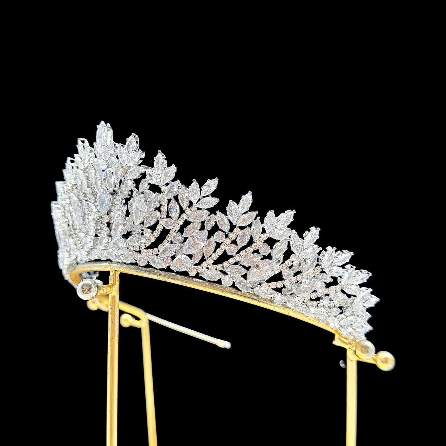 Luxury Bride Crowns For Wedding Headdress Cubic Zirconia CZ Princess Women Crown Tiaras Bridal Headband Prom Jewelry Headpiec