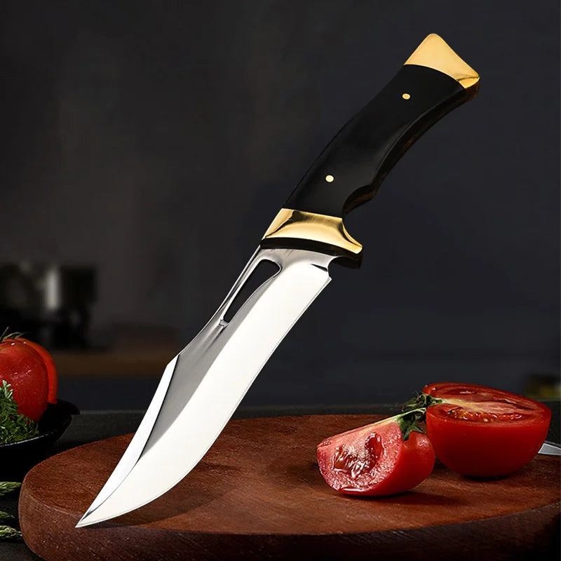 Hand Forged Boning Knife Sharp Utility Kitchen Knife for Meat Fish Fruit Vegetable Slicing Trimming Deboning Professional Che