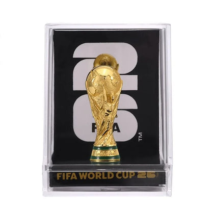 Official FIFA 2026 US Canada Mexico World Cup 3D World Cup Trophy Model Souvenir Decor Figurine Football Fan Gift