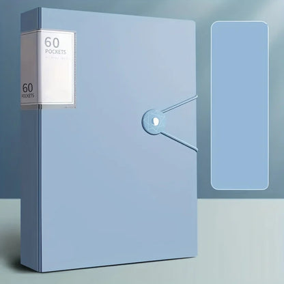 Back-to-School 60-Pocket A4 Folder Durable PP Material Ideal for Organizing Papers Home School Office Storage Waterproof Book