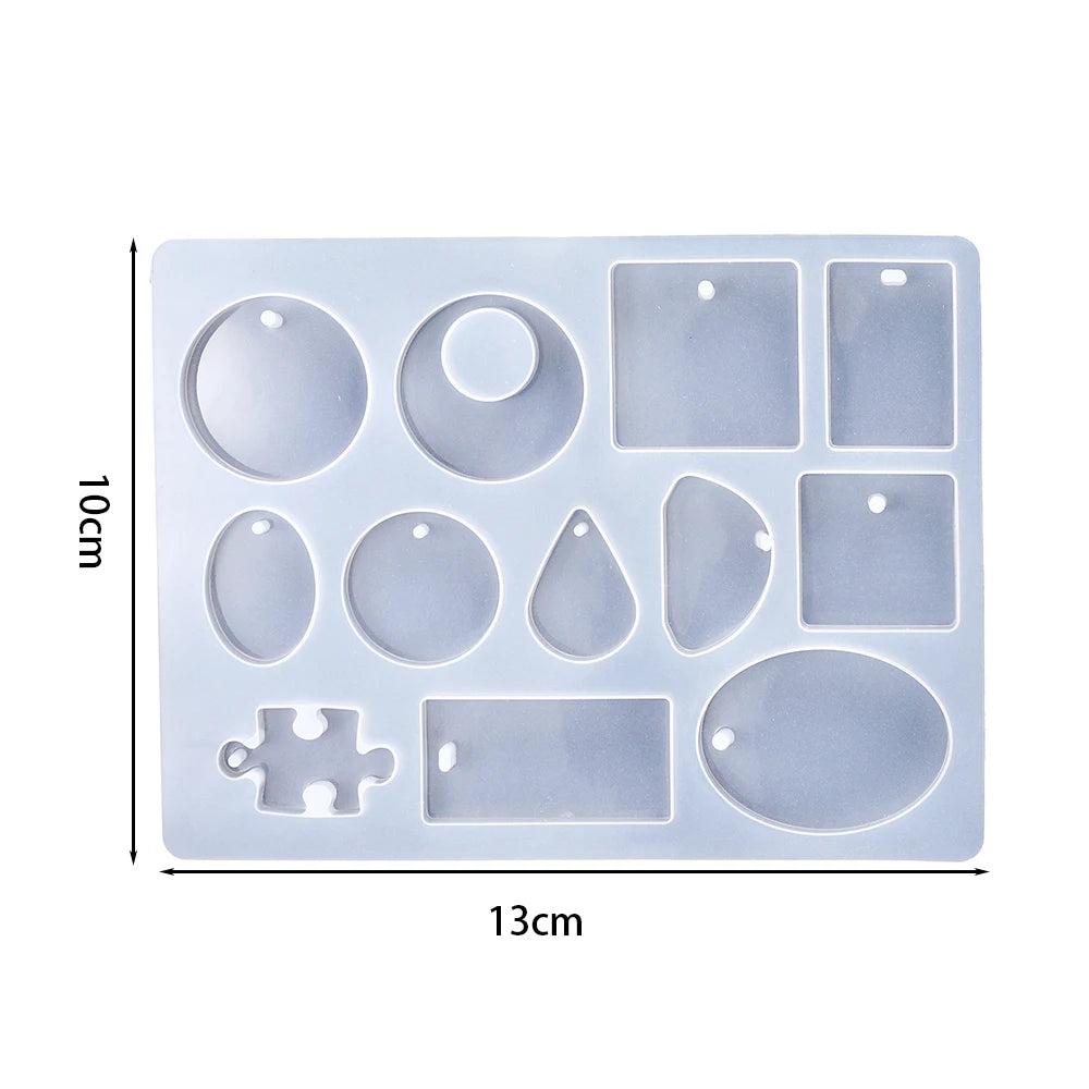 Silicone Mold, Earring Pendant Silicone Mold Set, Resin Mold for Jewelry Making, Epoxy Resin Molds, DIY Charms and Pendants