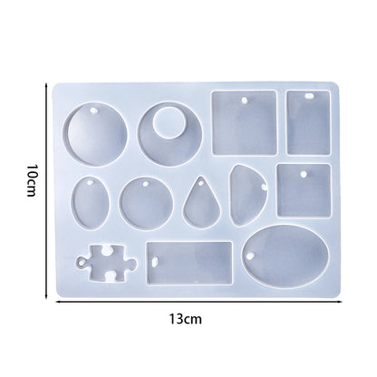 Silicone Mold, Earring Pendant Silicone Mold Set, Resin Mold for Jewelry Making, Epoxy Resin Molds, DIY Charms and Pendants