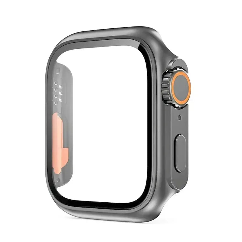 Glass+Case for Apple Watch 46mm 44mm 45mm 41mm 40mm 38mm 42mm Screen Protector Change Ultra Bumper iWatch Series 10 9 8 7 SE 