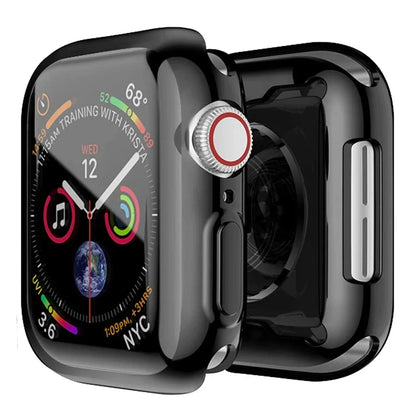 Screen Protector for Apple Watch Ultra 3 2 49 41 44 40 45 46 42mm TPU Bumper Cover Case for iWatch Series 11 10 9 8 7 SE 6 5 