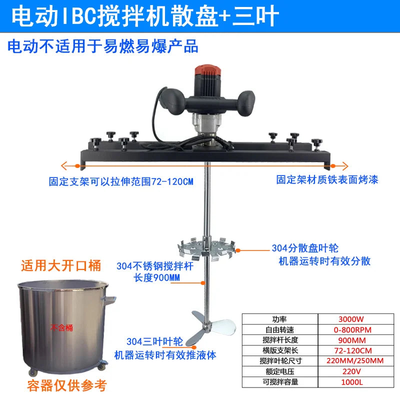 Mixing paint, ink, liquid dispersion mixer - H008 Electric - Loos