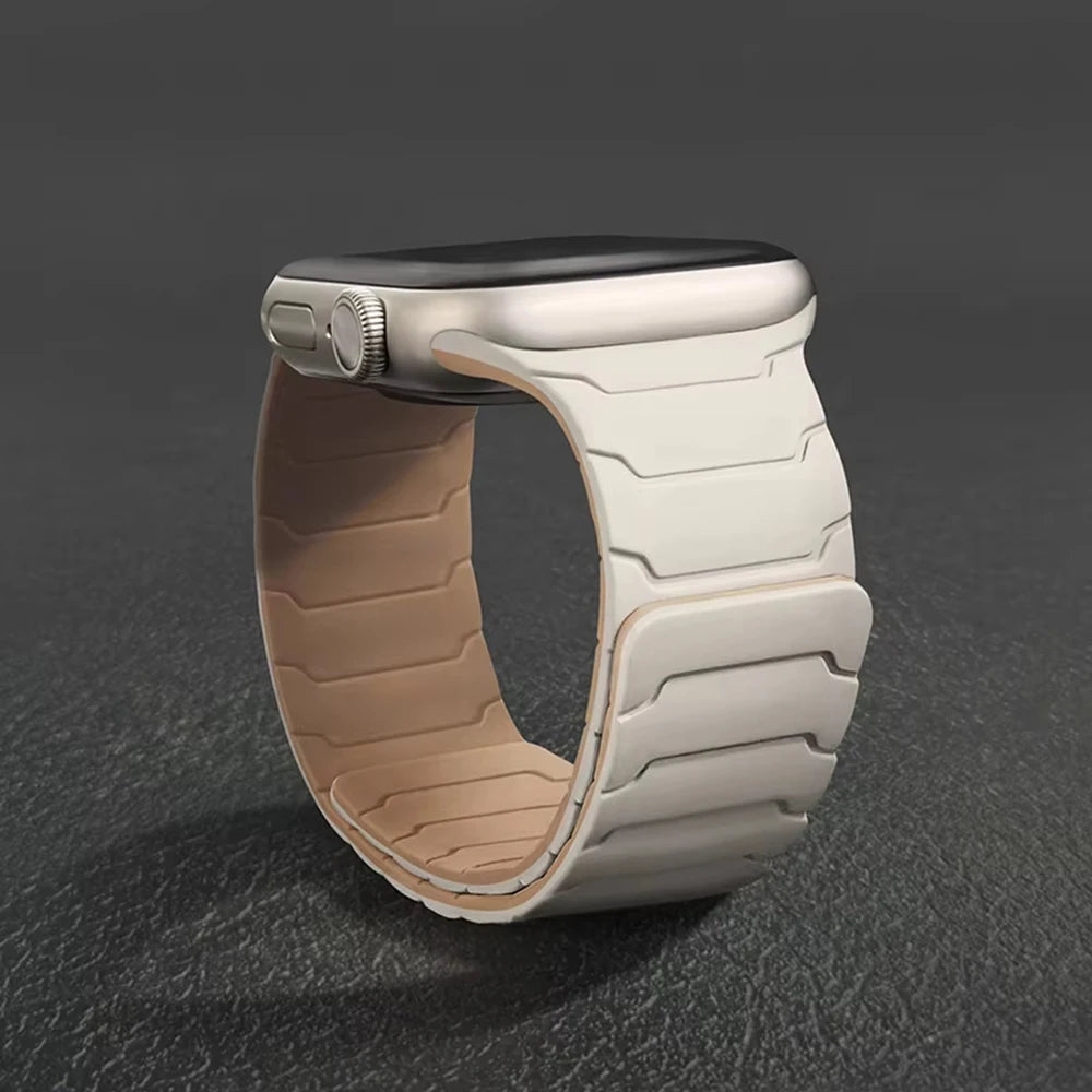 Silicone Magnetic Strap for Apple watch Bands 44mm 40mm 41mm 42mm 46mm 45mm 49mm correa iWatch Series 11 10 SE3 9 8 7 6 Ultra