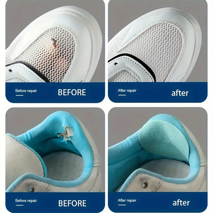 6 Pcs Self-Adhesive Shoe Patches, Strong Waterproof Repair for Holes, Fabric, Mesh, Invisible Shoe Fix, Seamless Shoe Repair