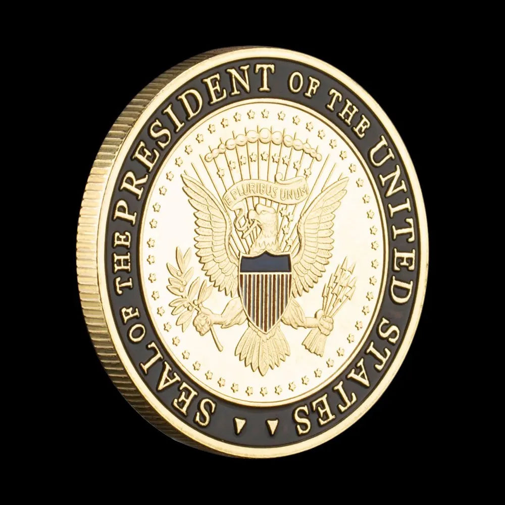 United States Secret Service Souvenir Coin Plated Golden Commemorative Coin Collectible Gift Collection Art Challenge Coin