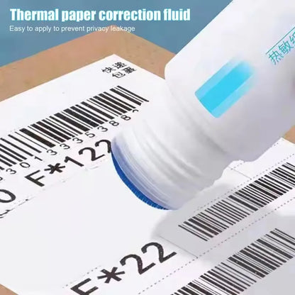 Fast-Drying Thermal Paper Correction Fluid Eraser Package Parcel Box ID Information Protector Anti Peep Identity Info Guard