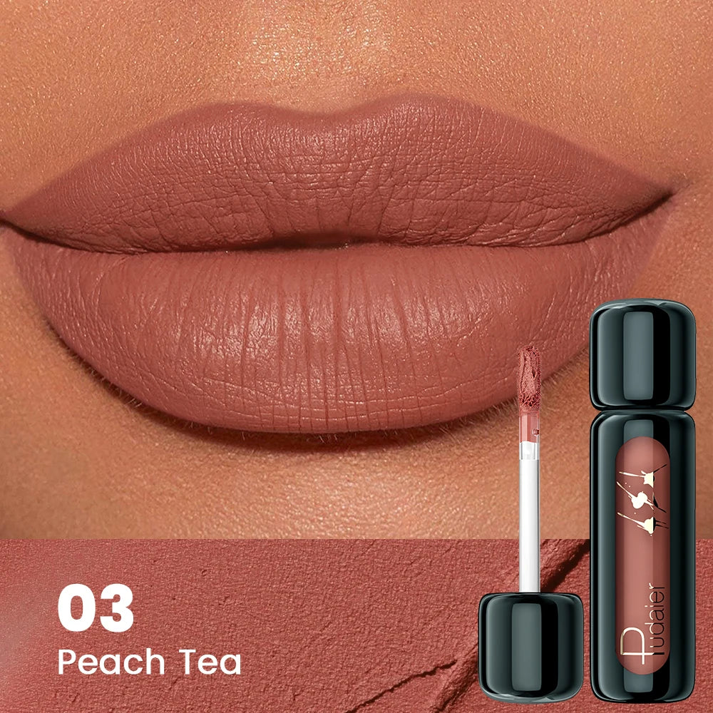 1pc Matte Velvet Lip Gloss, Highly Saturated Liquid Lip Mud, Non-Stick Long Lasting, All Skin Tones Compatible,Mother's Day G