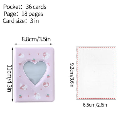 Kpop Photo Album Mini 3 Inch Album Photo Photocard Holder Idol Binder Photo Card Holder Card Collect Book Picture Protector 포