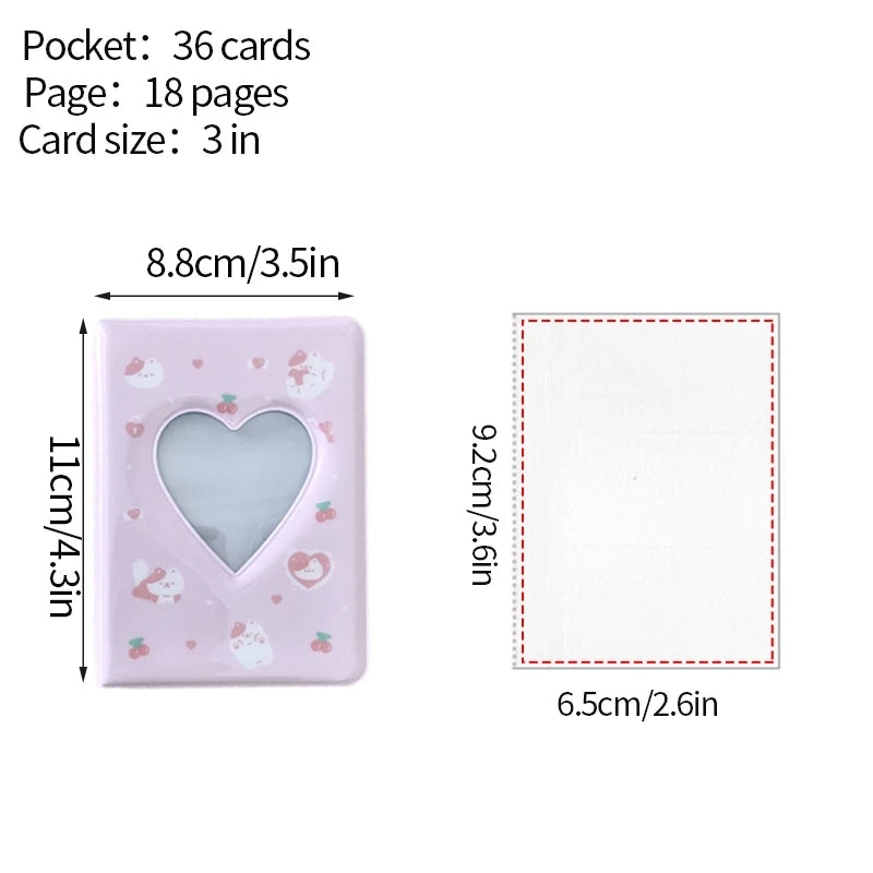Kpop Photo Album Mini 3 Inch Album Photo Photocard Holder Idol Binder Photo Card Holder Card Collect Book Picture Protector 포