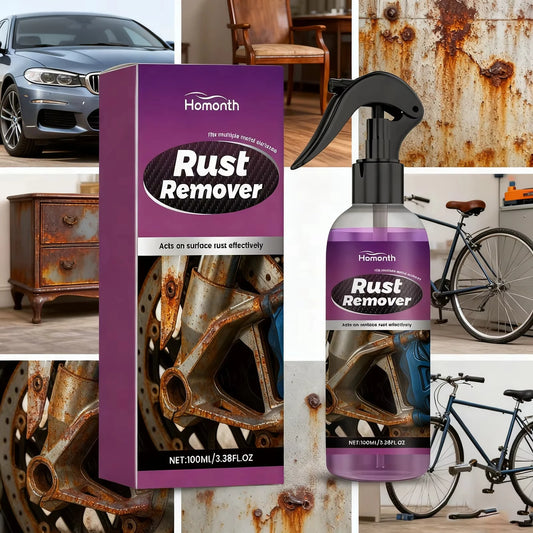 Car Rust Remover Spray Safe for Auto Paint Metal Surface Treatment for Chassis, Wheels, Tools Prevents Corrosion Degreaser 10