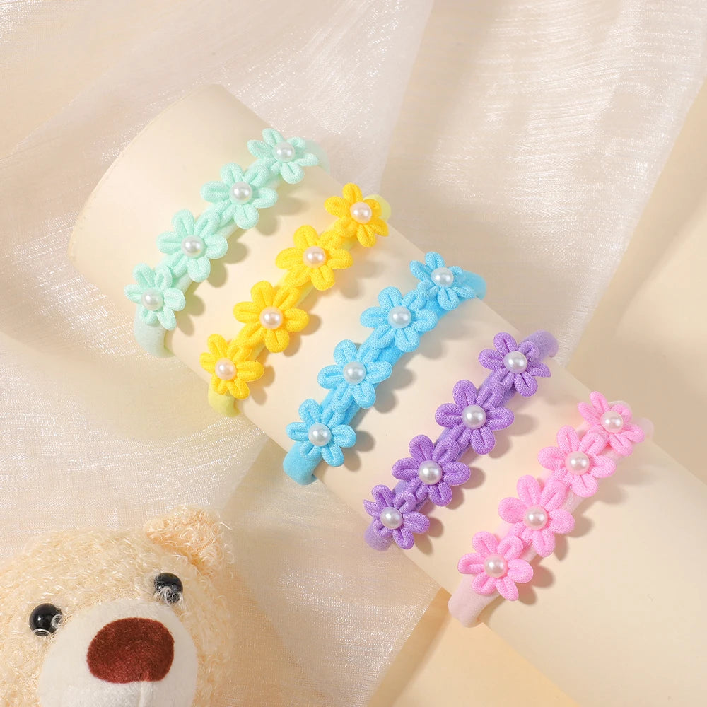 15Pcs/Set Cute Soft Bowknot Headband for Baby Girls Elastic Flower Bows Hairband Infant Toddler Kids Headwear Hair Accessorie
