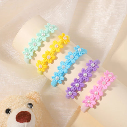 15Pcs/Set Cute Soft Bowknot Headband for Baby Girls Elastic Flower Bows Hairband Infant Toddler Kids Headwear Hair Accessorie