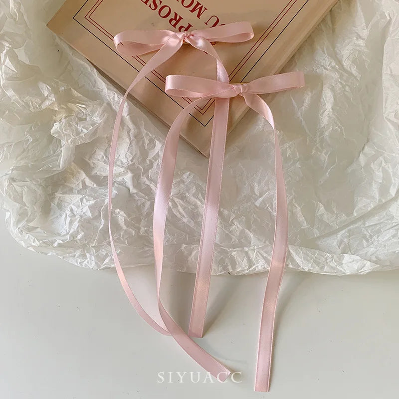 2/12/36 Pcs Fashion Simple Sweet Bow Ribbon Hair Clips For Women Girls Party Hair Accessories