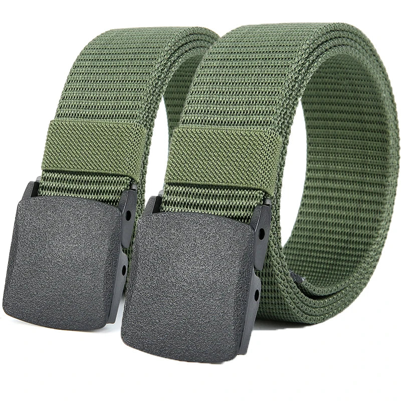 Military Automatic Buckle Nylon Belt Outdoor Hunting Multifunctional Tactical Canvas Belt Men Belt