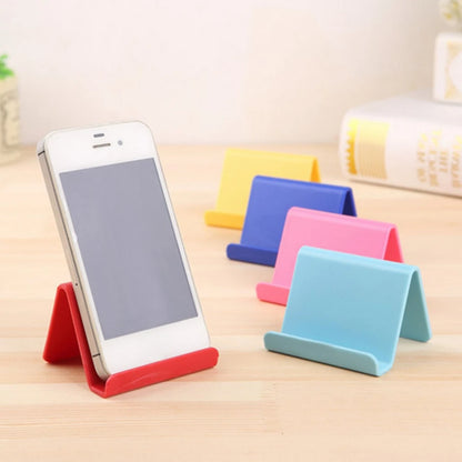 Lazy Bracket Mobile Phone Holder Table Desktop Stand Plastic Desk Mount Candy Color Mini Portable Holder Bracket for Smartpho