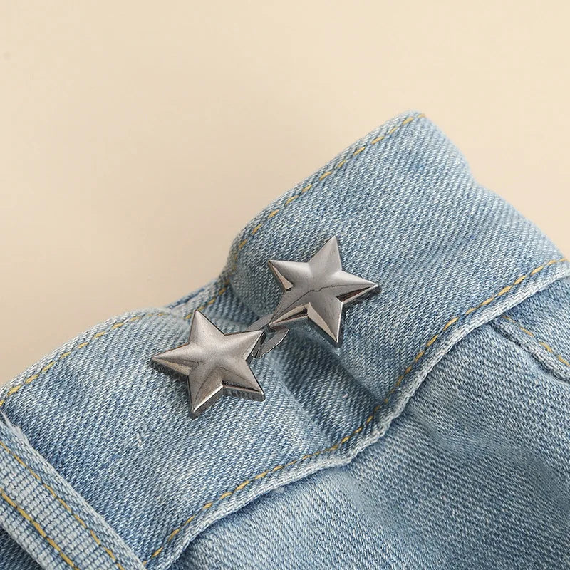 Bowknot Button Adjuster for Pants Skirts Waist Tightener Adjustable Waist Buckle for Jeans No Sewing Required Clothing Suppli