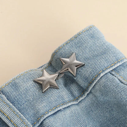 Bowknot Button Adjuster for Pants Skirts Waist Tightener Adjustable Waist Buckle for Jeans No Sewing Required Clothing Suppli