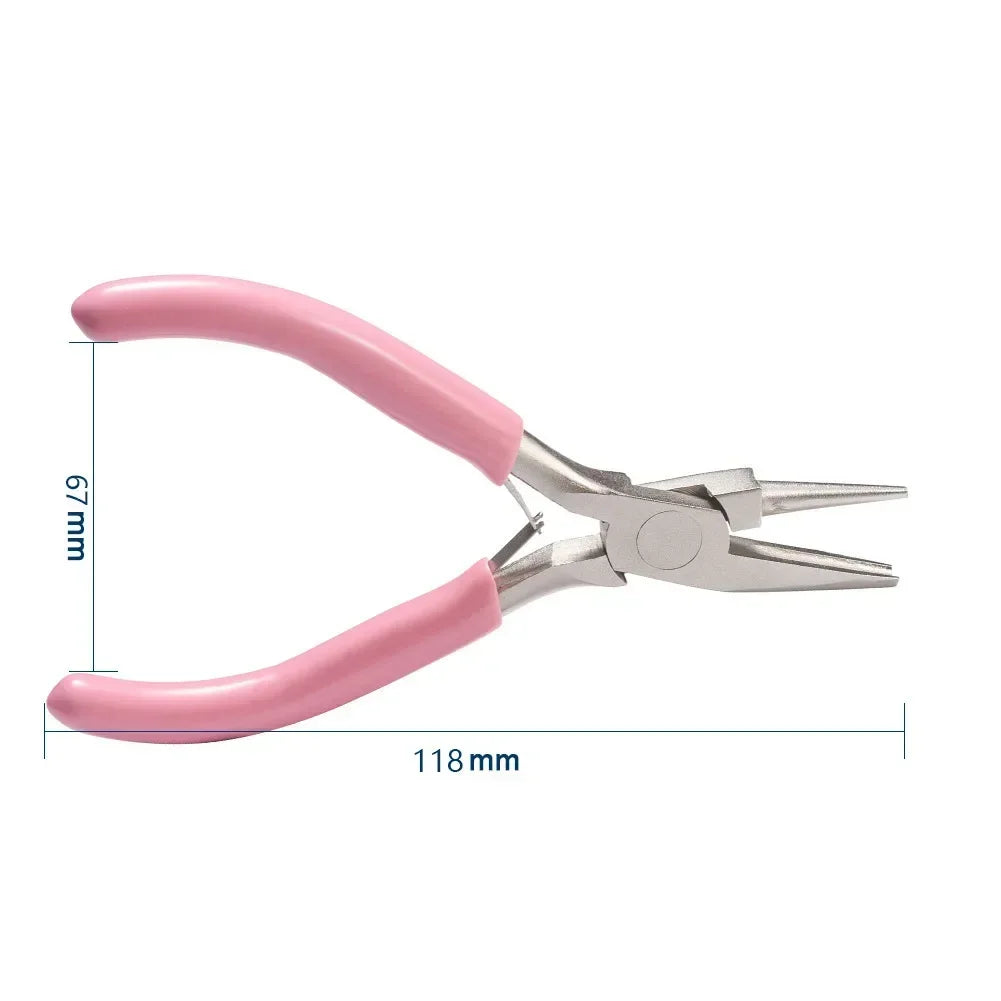 Needle pliers DIY hand accessories tools 5 inch mini pliers,wire winding pliers,jewelry pliers, half groove and half round mo