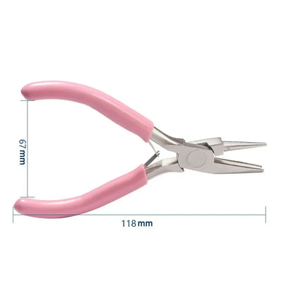 Needle pliers DIY hand accessories tools 5 inch mini pliers,wire winding pliers,jewelry pliers, half groove and half round mo
