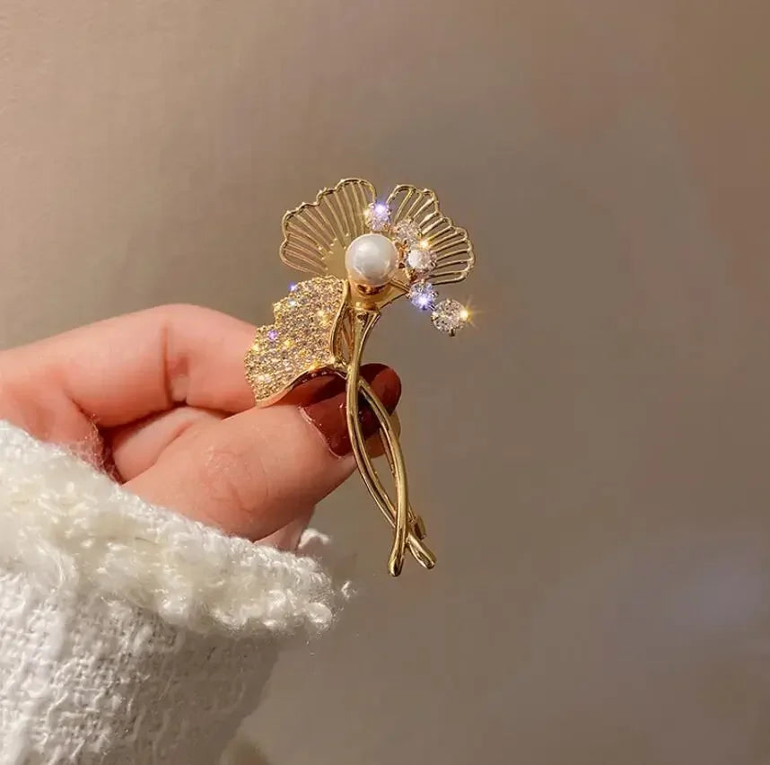 Small Cute Little Girl In Black Dress Nurse Brooches Rhinestone Crystal Brooch Pin Drop Oil Corsage Clothing Coat Jewelry - X