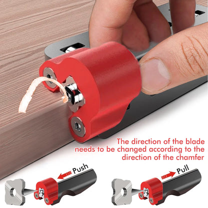 New Woodworking Edge Trimming Knife and Blade Corner Manual Planer Blade Hand Tools Wood Deburring Chamfering Fillet Scraper
