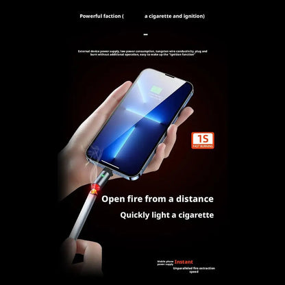 Mini Cigarette Lighter TYPE-C Portable Low Consumption Lighter Windproof Energy-saving Outdoor Cigarette Lighter Car Accessor