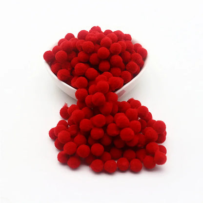 15g Fluffy Soft Pompom 8 Mm 10 Mm 15 Mm 20 Mm 25 Mm 30 Mm Plush Pompom DIY Home Decoration Crafts Toys