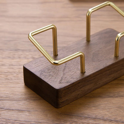 Business Card Holder Organizer Office Desk Display Stand Memo Counter Accessories Tabletop Shelf Home Wooden Card Holder Stor