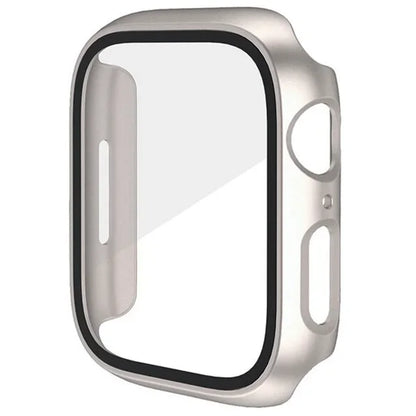 Glass+Cover For Apple Watch case 44mm 40mm 41 42 45 mm 49mm 46mm Screen Protector iWatch series Ultra 10 9 8 7 6 SE 5 Accesso