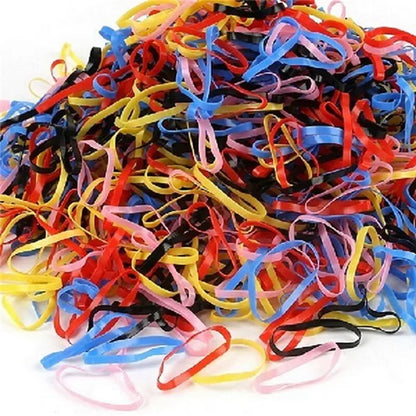 2018 New Random Mixed Child Baby Hair Holders Rubber Bands Elastics Girl's Tie Gum Hair Accessories about 500PCS - 4