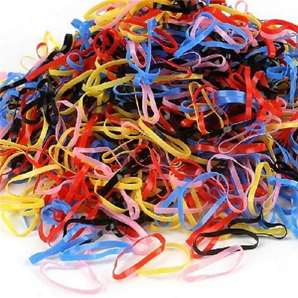 2018 New Random Mixed Child Baby Hair Holders Rubber Bands Elastics Girl's Tie Gum Hair Accessories about 500PCS