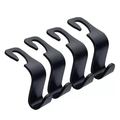 1/4Pcs Car Headrest Hooks Hanger for Bags Seat Back Organizer Holder Clips Auto Fastener Hooks Car Storage Interior Accessori