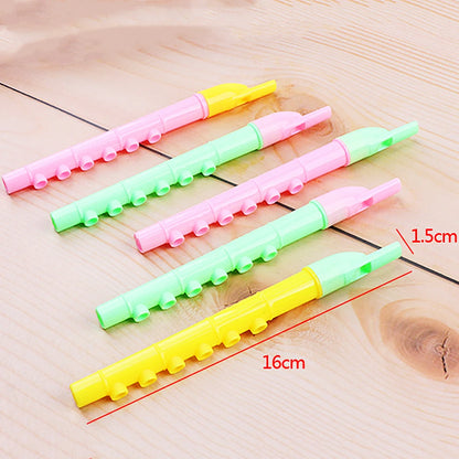 20 Pcs Mini Fun Kids Party Favor Colorful Flute Musical Instrument Toys Birthday Gift Souvenir Piñata Boys Girls Carnival Pri
